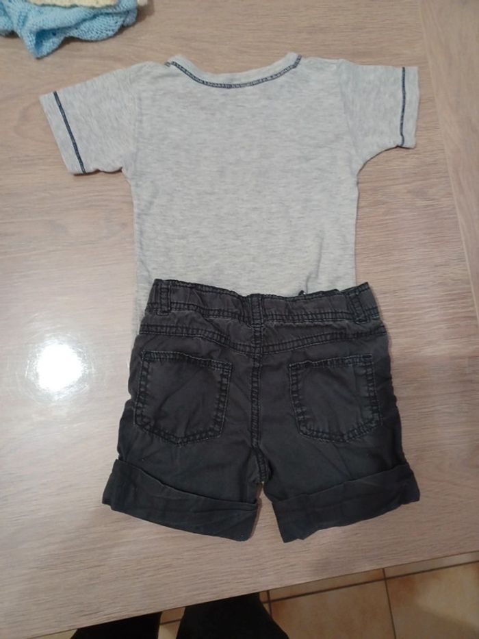 Lot short t shirt 23 mois - photo numéro 2