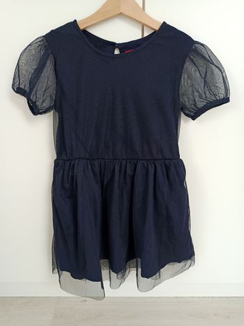 Robe bleu marine Tissaia 6/7 ans – Tulle pailleté 👗