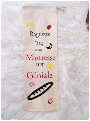 Sac à pain cadeau Maitresse