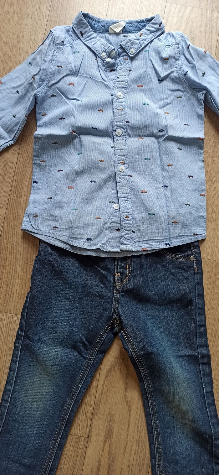 Ensemble chemise jeans