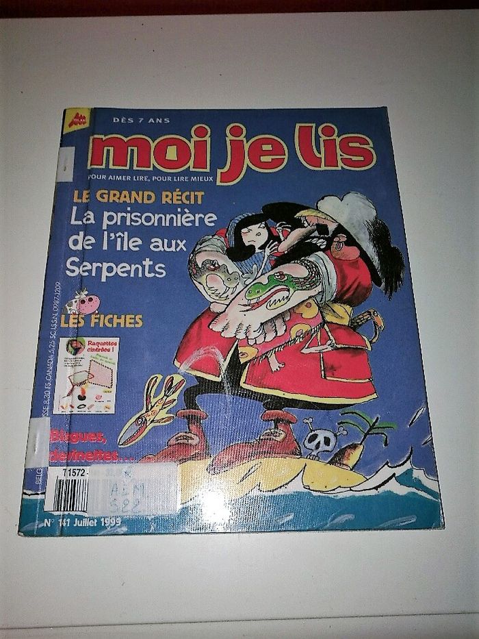 Moi je lis numéro 141« la prisonnière de l'île aux serpents» magazine