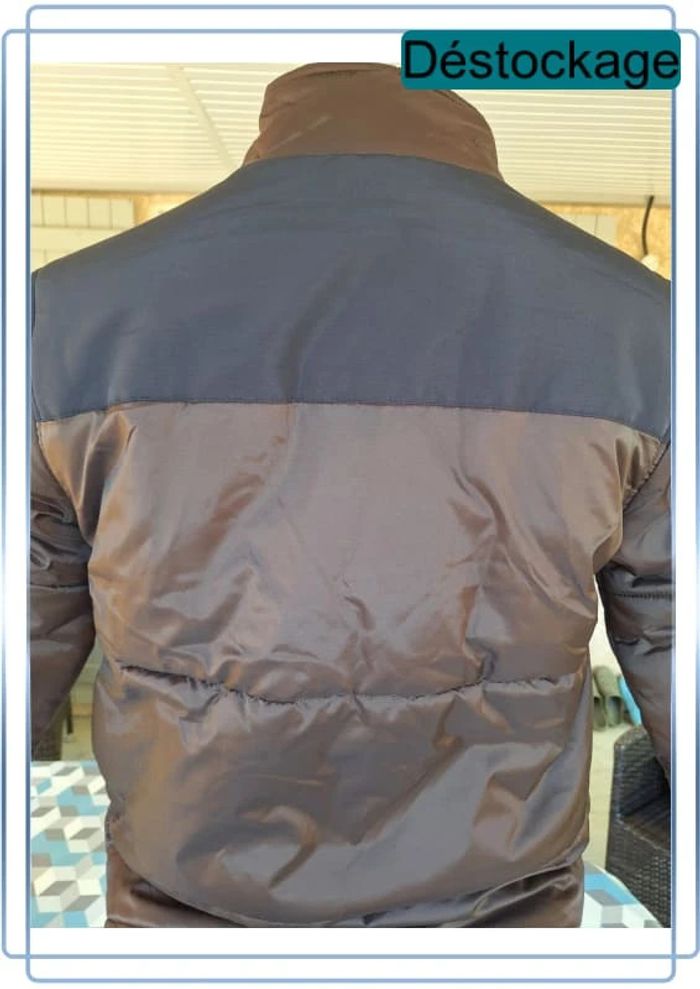 Veste mi saison denim projet marron et noir - taille S - dou0001 - photo numéro 6