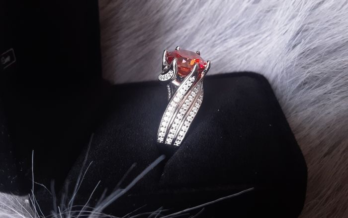 Bague mariage fiançailles anniversaire gravée Au750 Moissanite 9mm 3carats - photo numéro 4