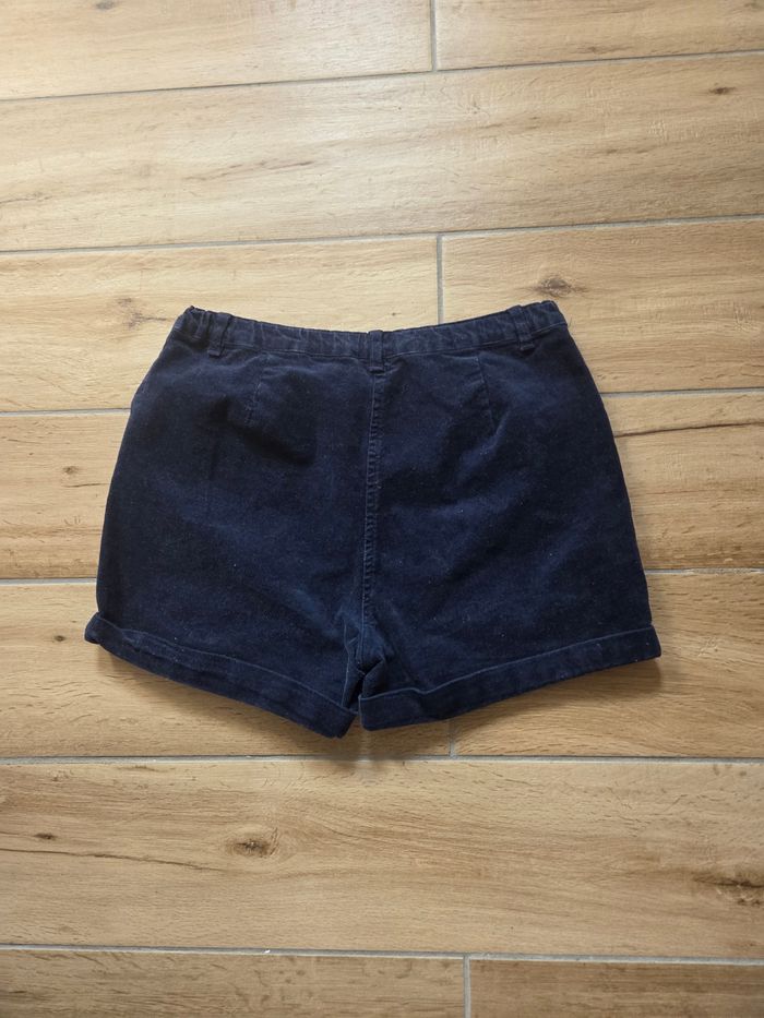 Short en velours côtelé marine Gémo 12 ans - photo numéro 3