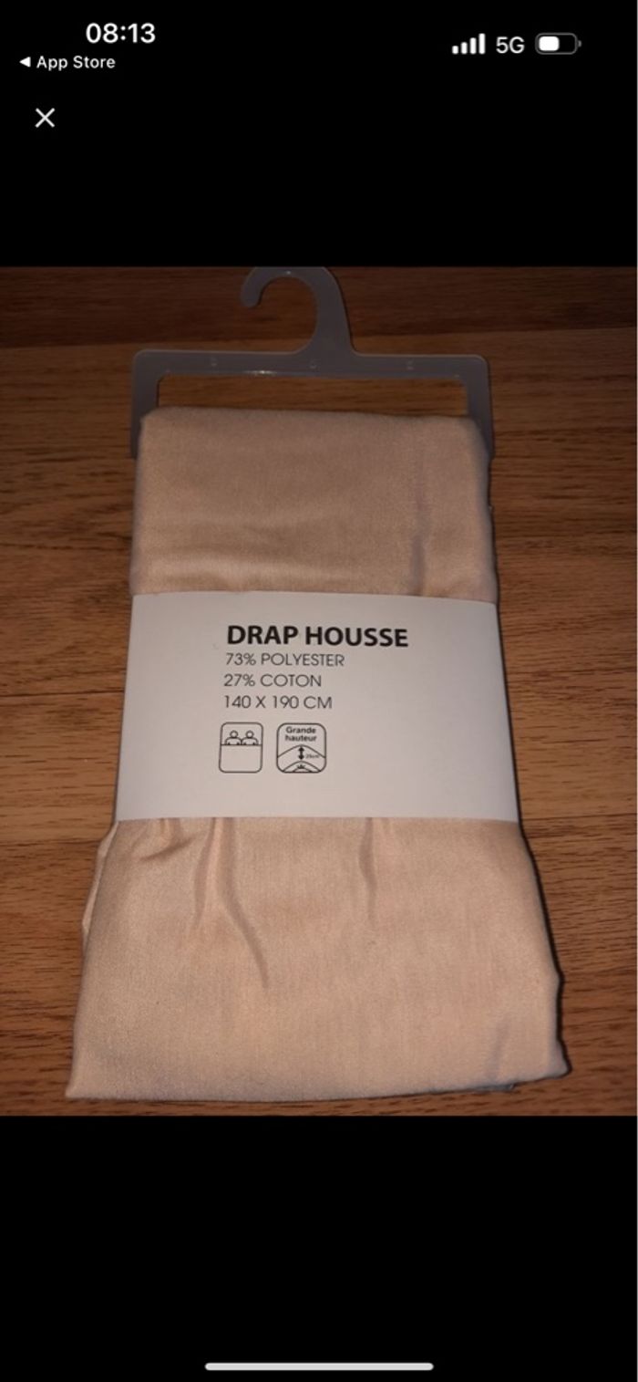 Drap housse 140*190cm