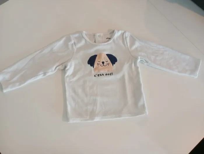 Ensemble pyjama gémo blanc 36 mois - photo numéro 2