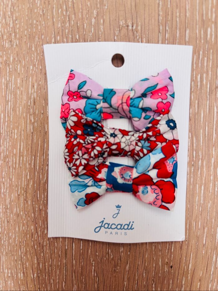 Lot de 3 barrettes fille Jacadi en Liberty neuves