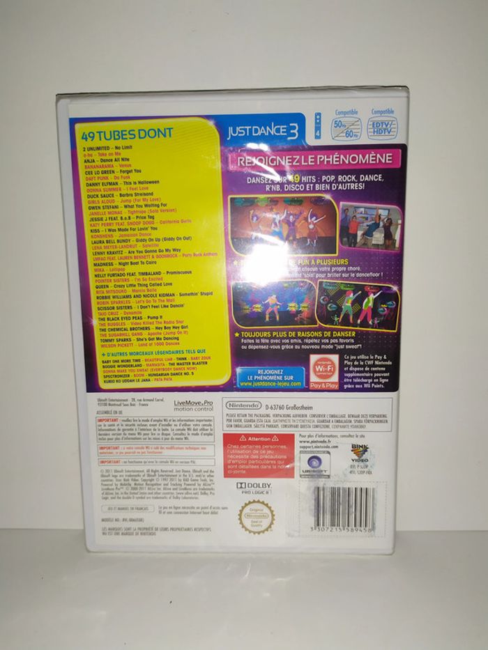 Jeu Just Dance 3 Nintendo Wii PAL neuf sous blister - photo numéro 2