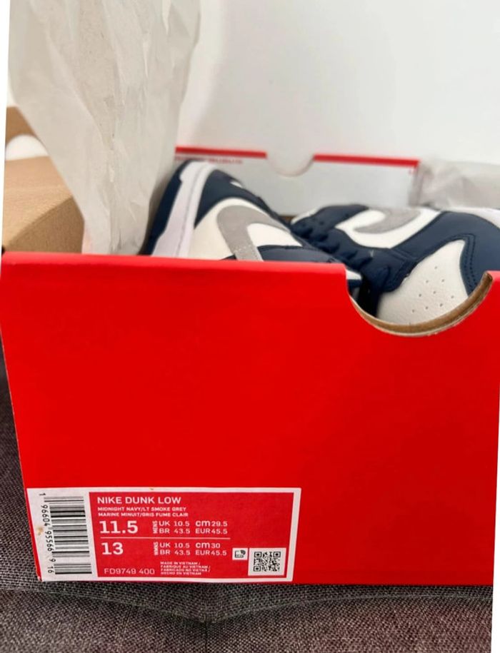 Nike Dunk Low Midnight Navy - photo numéro 9