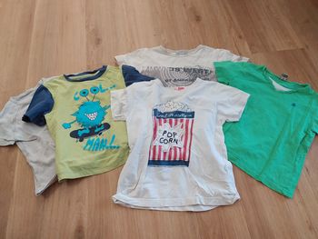 Lot de 5 t-shirt 5 ans pop corn / monstre