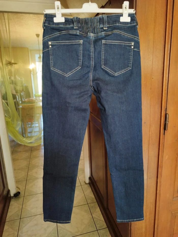 Jeans bleu foncé droit skinny M/38 y2k Lolaliza - photo numéro 9