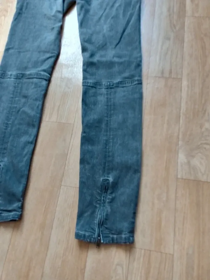 Jean Skinny effet vieilli - photo numéro 12
