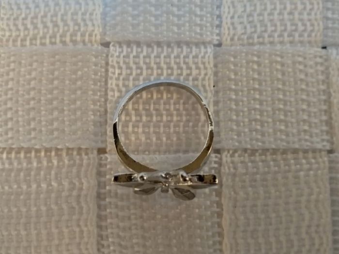 Bague fantaisie papillon avec nacre - photo numéro 2