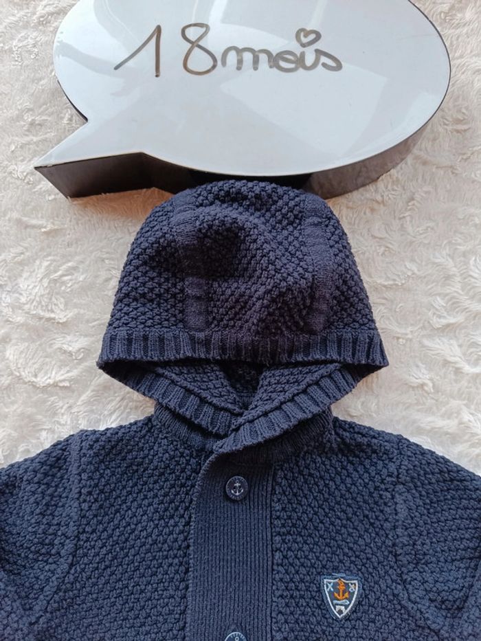 Gilet maille avec capuche Garçon 18 mois Vertbaudet - photo numéro 5