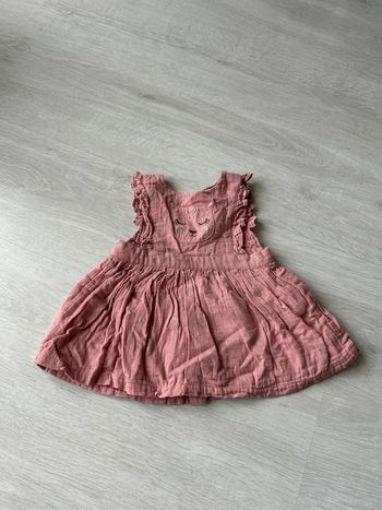 Robe gaze de coton bébé fille 9 mois DPAM