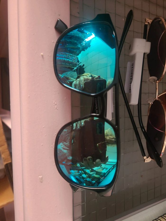 Solaire verre bleute