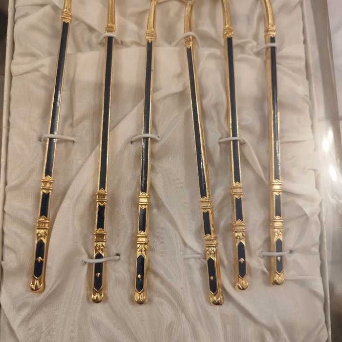 Cuillères dorées à l'or fin - photo numéro 7