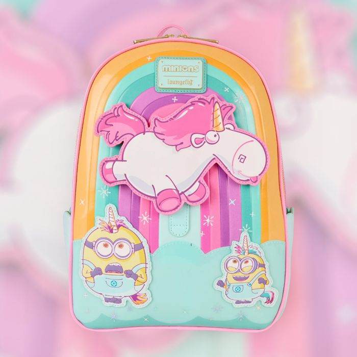Minions Fluffy Unicorn - Mini Sac à Dos LoungeFly