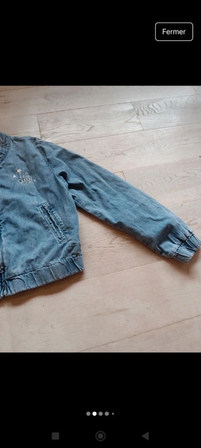 Veste zippée en jean - photo numéro 2