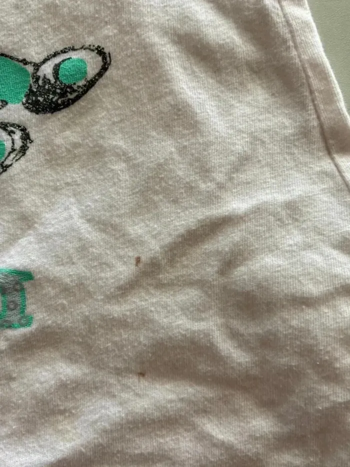 Débardeur crème floqué – Omai – Taille 10 ans - photo numéro 4