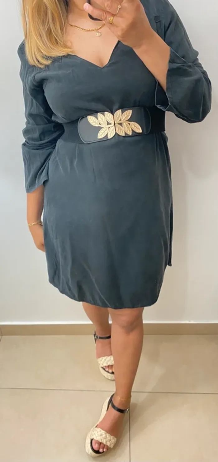Robe droite brodée - photo numéro 8