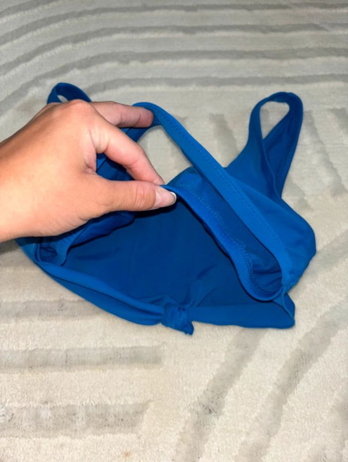 Haut de maillot de bain bleu électrique - photo numéro 5