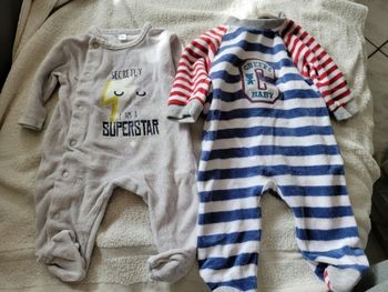Lot de 6 pyjamas 1 mois garçon