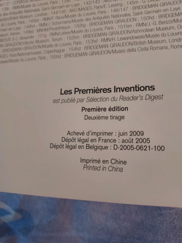 Superbe livre sur Les Premières inventions - photo numéro 8