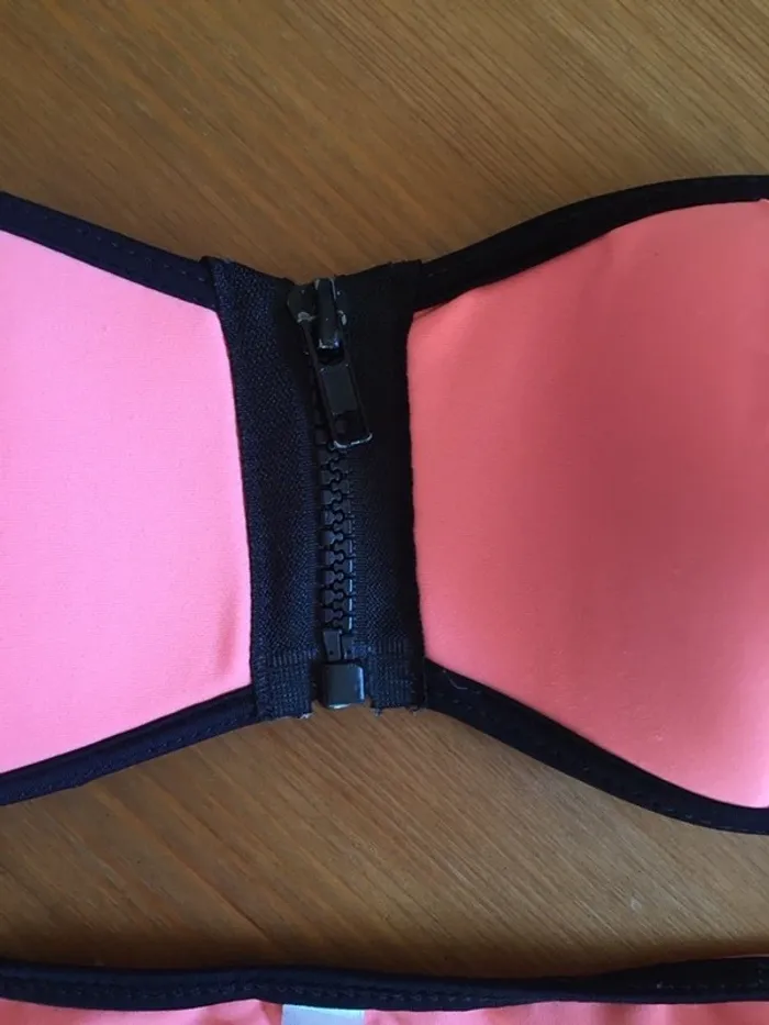 Maillot de bain orangé et noir en taille S - photo numéro 2