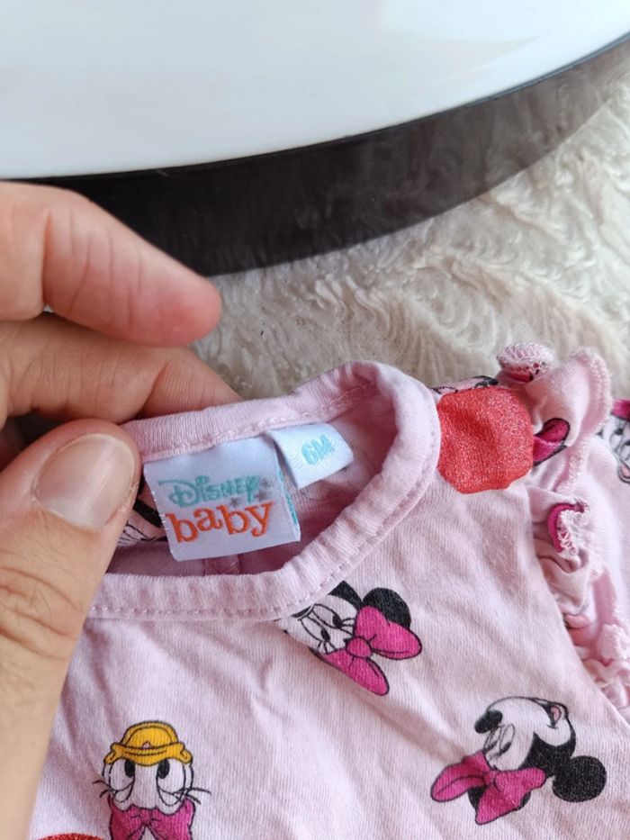 Robe manches courtes Fille 6 mois Minnie Daisy cœur best Friends Disney Baby 100% coton - photo numéro 5