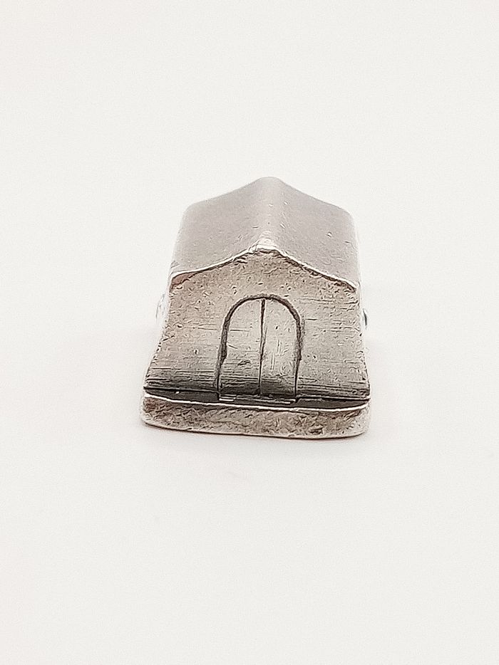 Ciondolo  che si apre collana antico vintage anni '50/'60 argento 10 gr  ciondolo cuore - photo numéro 5
