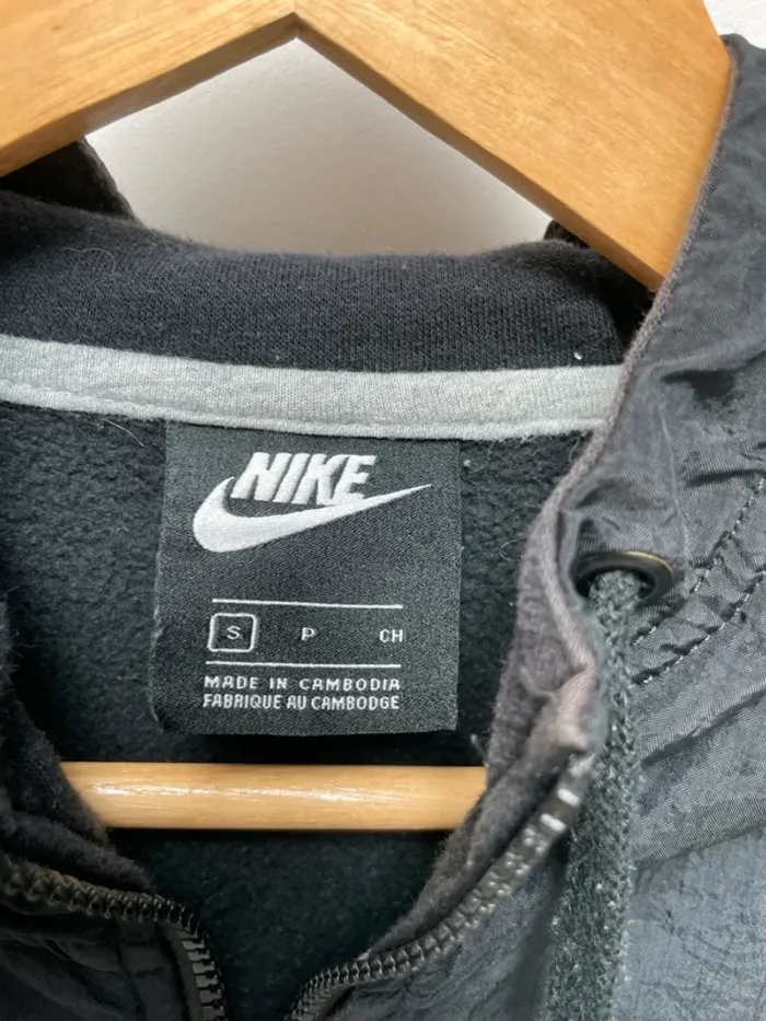 Nike hoodie full zip sweater black Mens Small - photo numéro 9