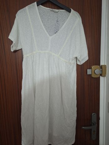 Robe blanche taille S camaïeu neuve avec étiquette