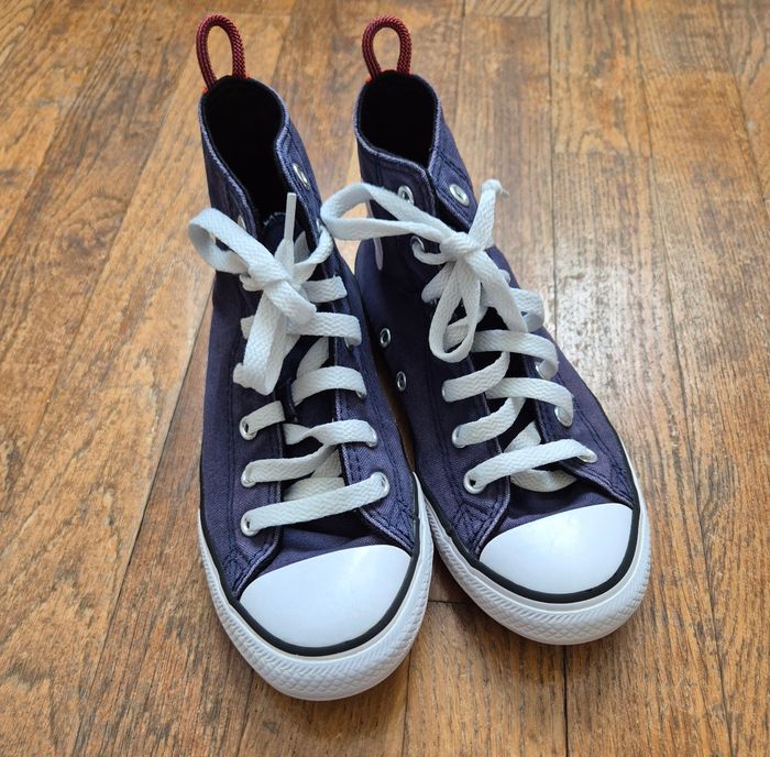 Basket converse Chuck Taylor bleu et touge taille 33.5 mixte - photo numéro 2
