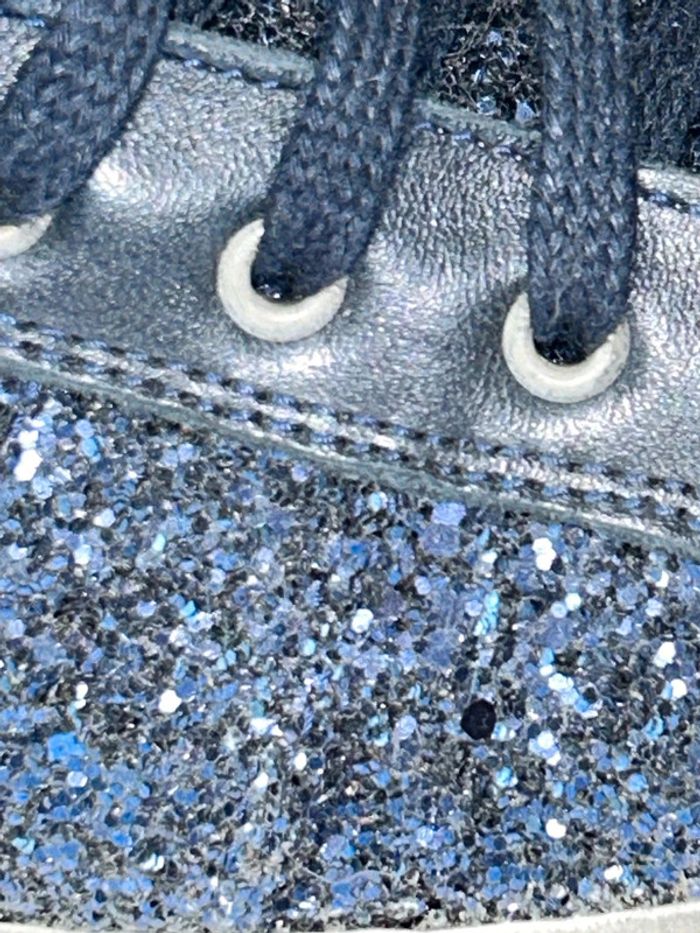 Baskets en cuir bleu 38 neuves - photo numéro 9