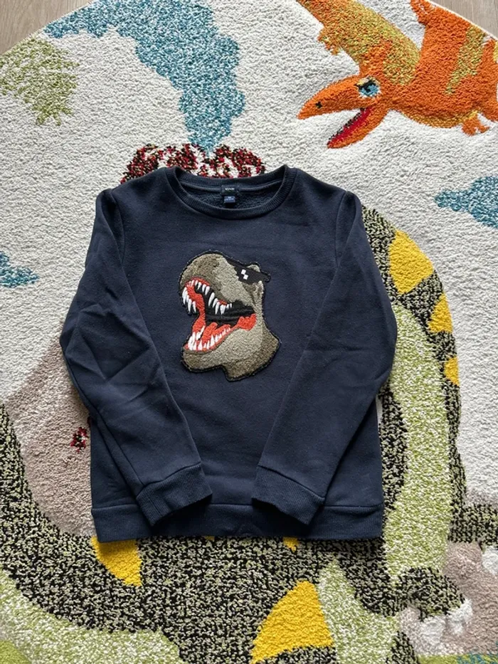 Pull molletonné dinosaure 8 ans - photo numéro 2