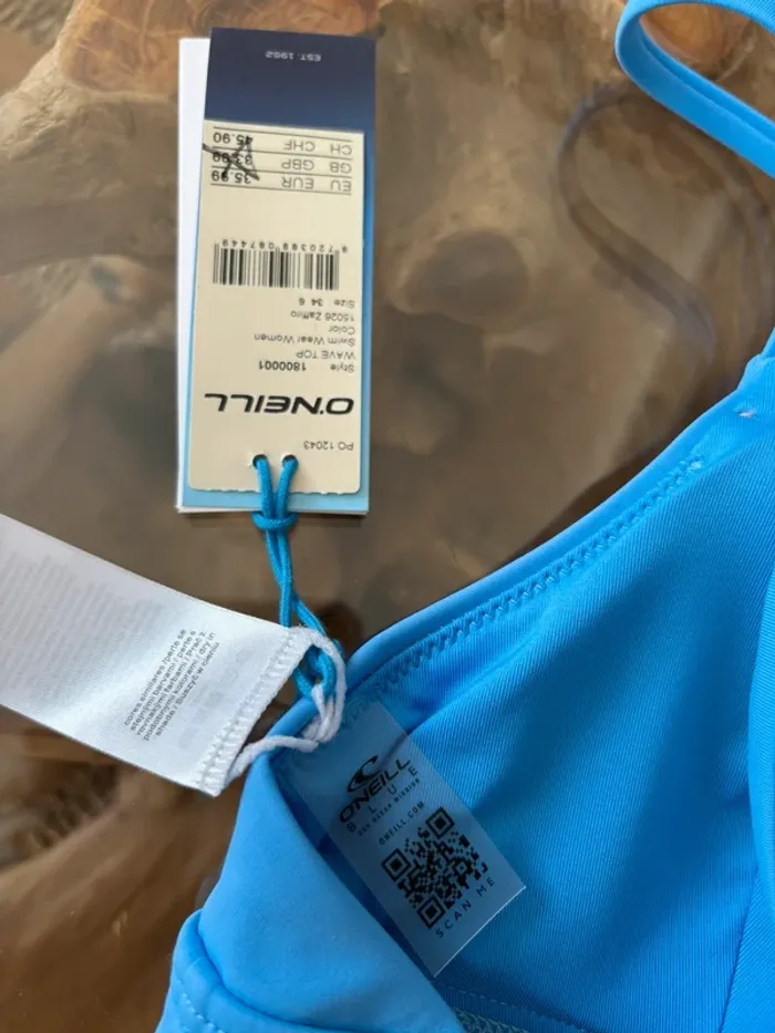 Haut de maillot de bain O'neill bleu wave top - photo numéro 6