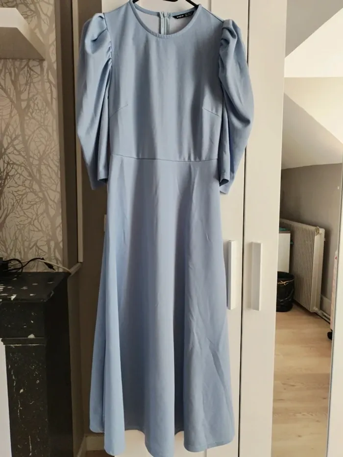 Robe longue bleue