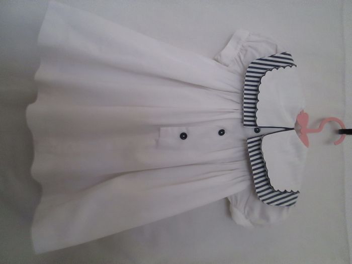 Robe blanche & marine Prénatal - photo numéro 4