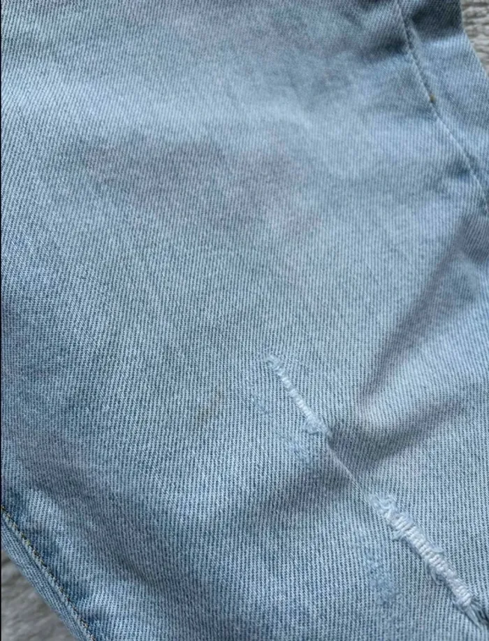 Jean Levi’s lot 510 homme bleu clair effet destroy léger skinny taille W31 40/42 M/L L32 big E - photo numéro 12