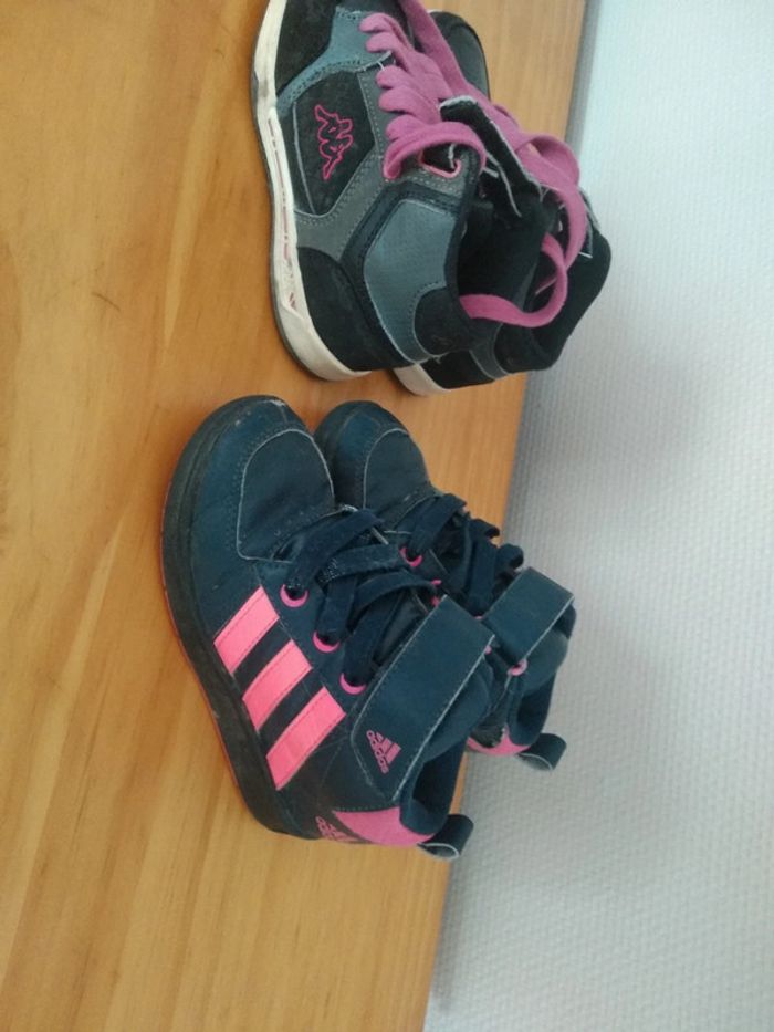 Deux paires de baskets kappa adidas - photo numéro 2