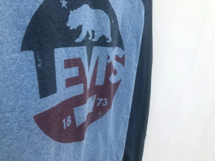 Levi's blue hoodie sweater Mens L - photo numéro 7