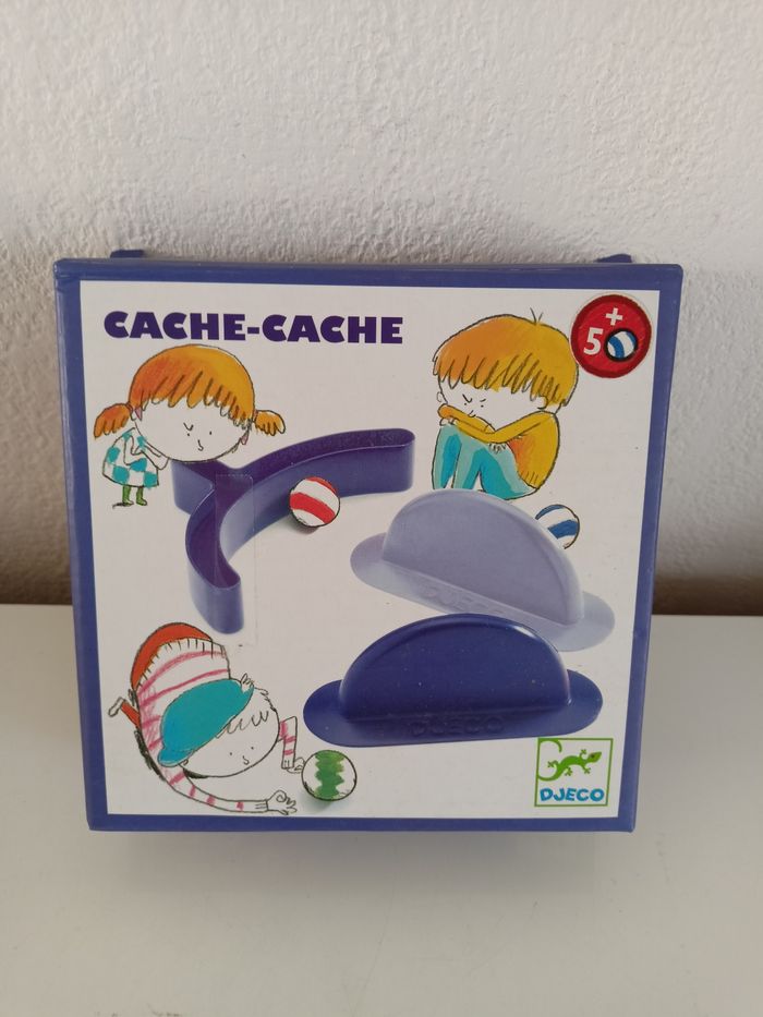 Cache cache Djeco complet jeux de billes