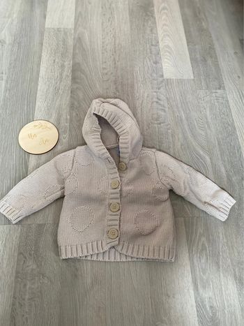 Pull à capuche mixte 12 mois