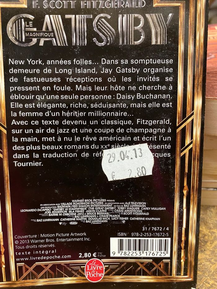 Gatsby le magnifique - Fitzgerald - photo numéro 2