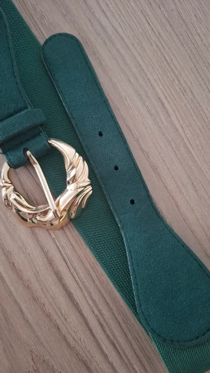 Ceinture élastique ajustable – Parfaite sur vos robes - Vert tendance - photo numéro 4