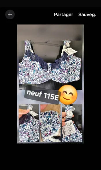 Soutien-gorge femme 115E neuf lingeries