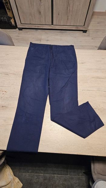 Pantalon homme, léger, bleu foncé, Tim Moore by JBC, taille 34/34