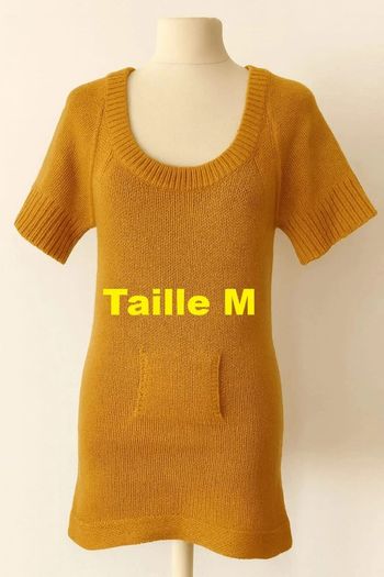 Robe moutarde style laine Naf Naf Taille M