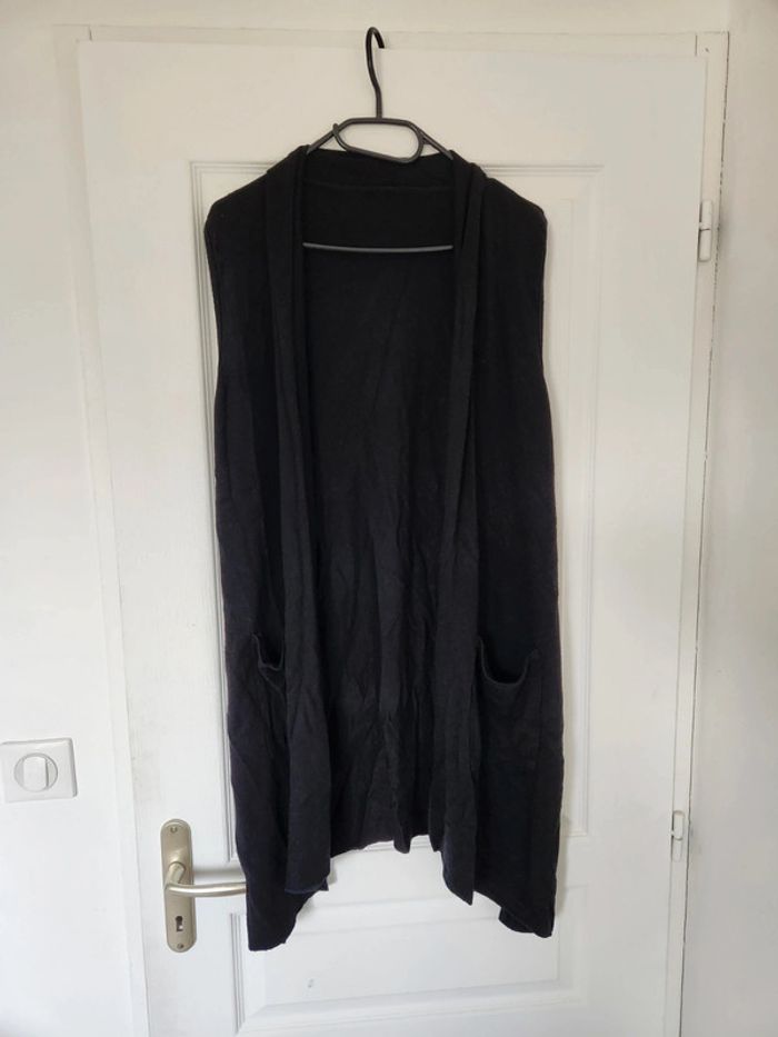 Gilet long sans manches